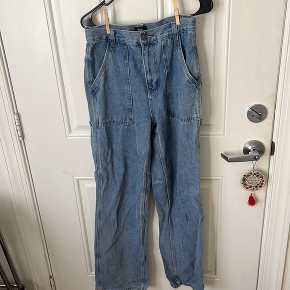 Simple Society High Rise Carpenter/Boyfriend Blue Jeans Sz 5/27 - Picture 3 of 8